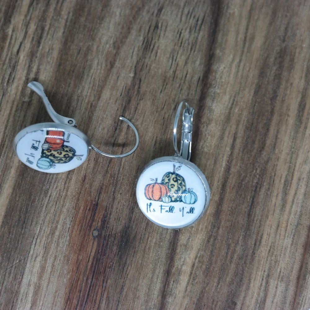 Fall stud earrings - Picture 3 of 4